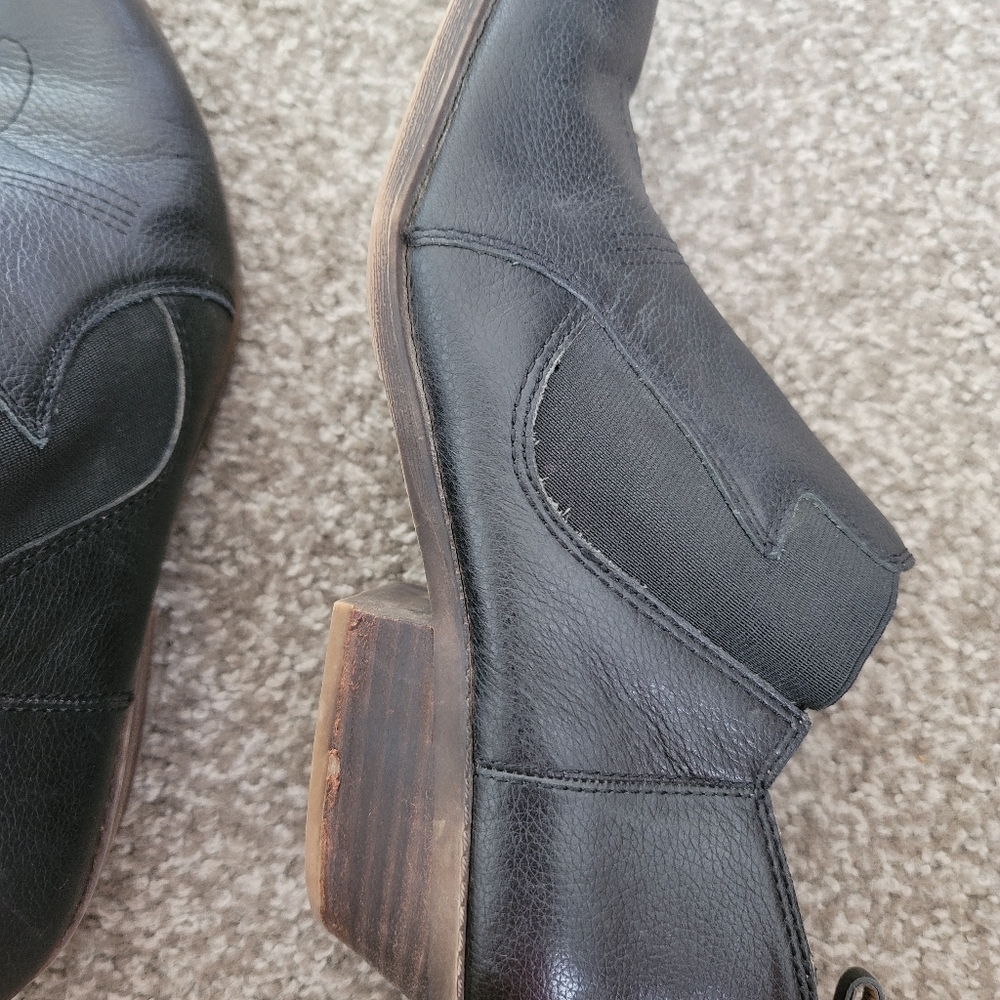 Lucky Brand Joelle Western Bootie Black size 10 - Picture 5 of 10
